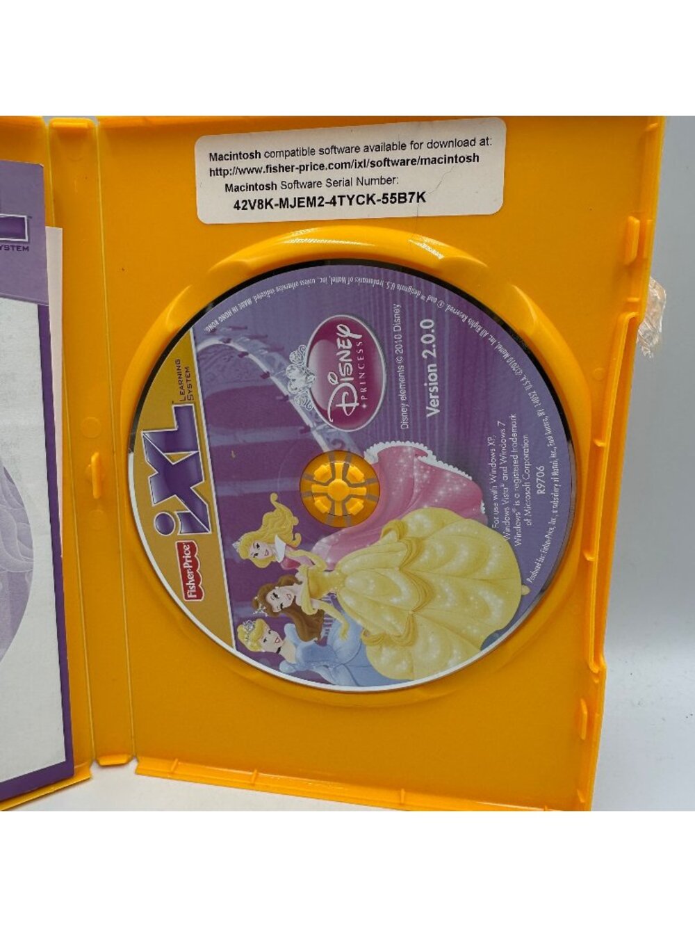 Fisher Price Disney Princess iXL Learning System Software Version 2.0 Game